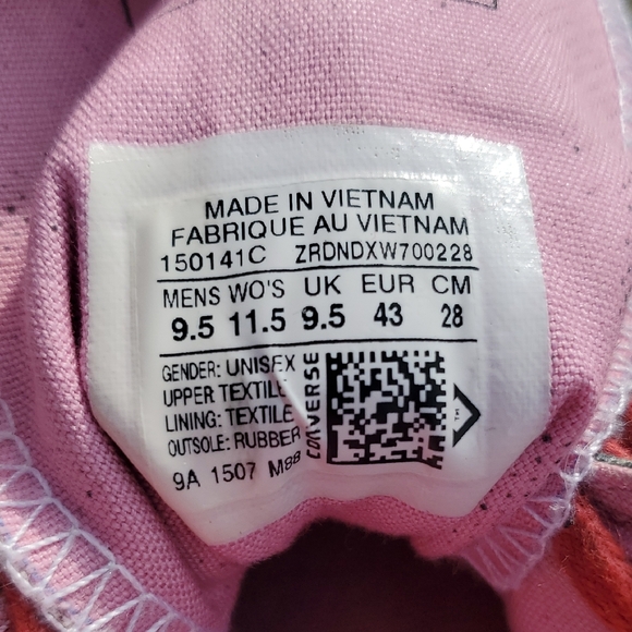 Chuck Taylor Converse All Star X Andy Warhol Canvas High-Top Sneakers Men's 9.5 - Picture 12 of 16